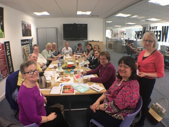 Fill in the booking form and you could have agreat day like these ladies at our People's Friend Glasgow workshop earlier this year.