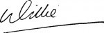 Willie's signature