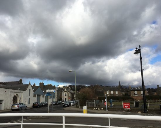 Storm clouds provide a metaphor