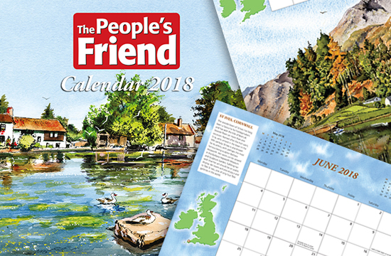 People's friend Calendar 2018 Header