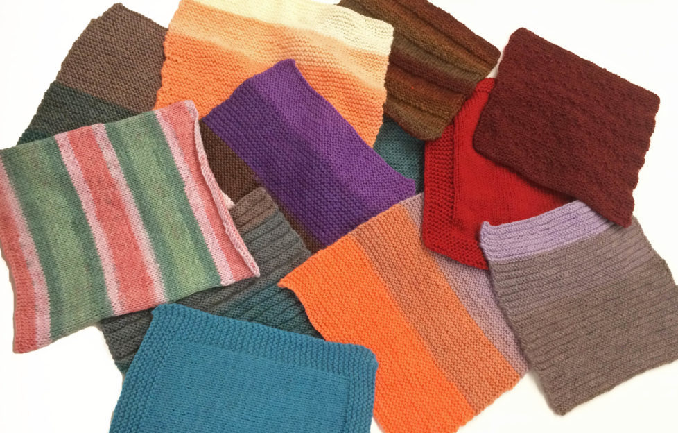 knitting square blankets