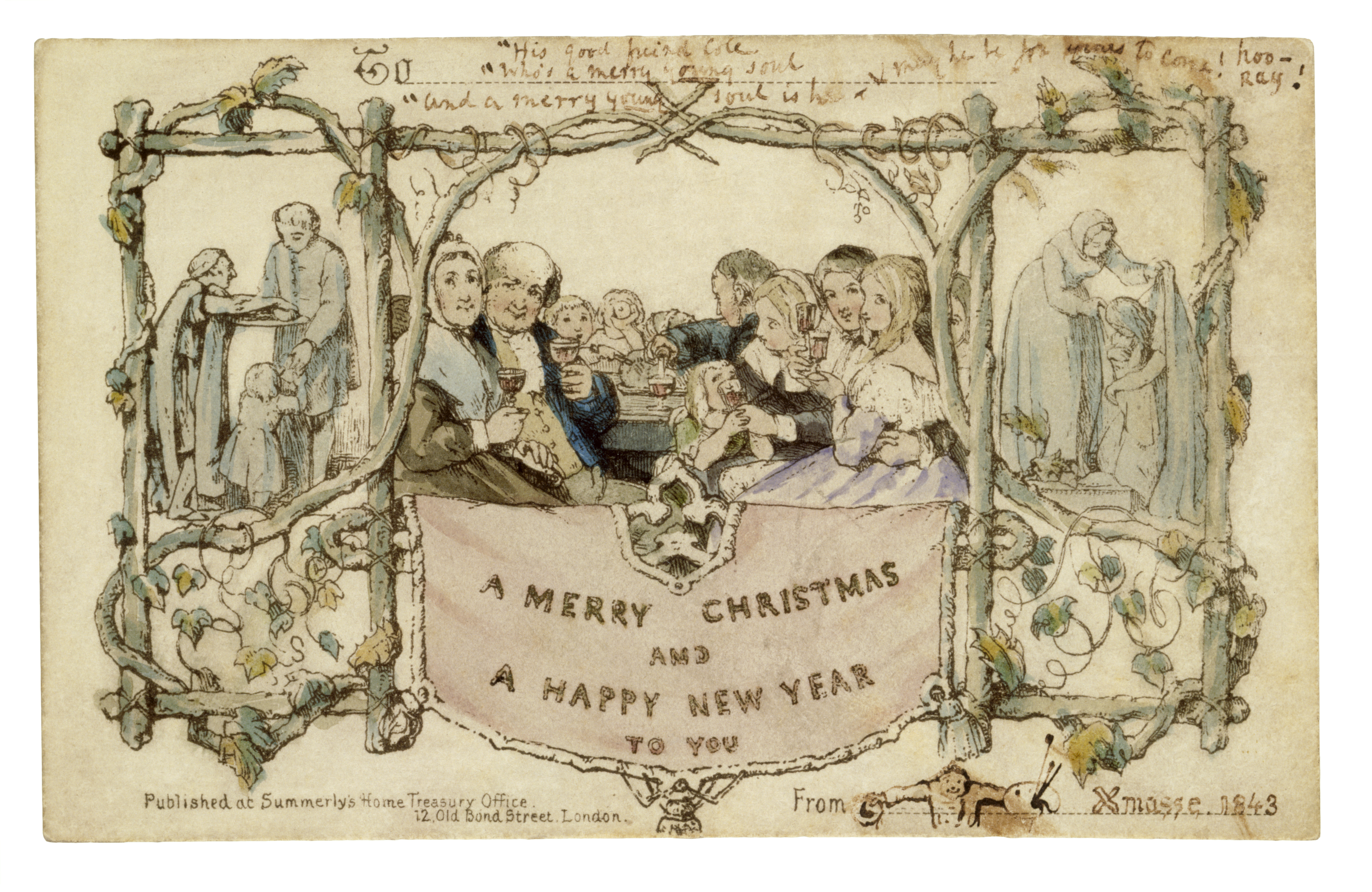the first ever christmas card the people's friend