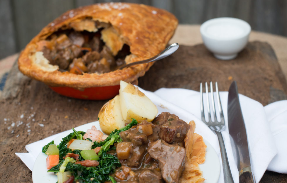 Tom Lewis's fabulous steak pie