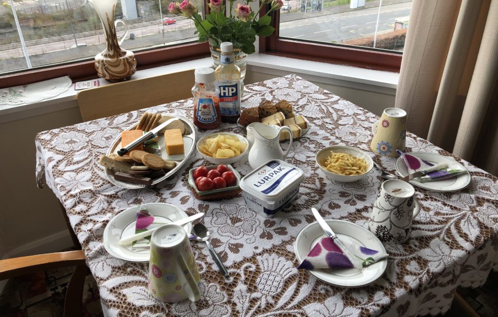 Table set for lunch