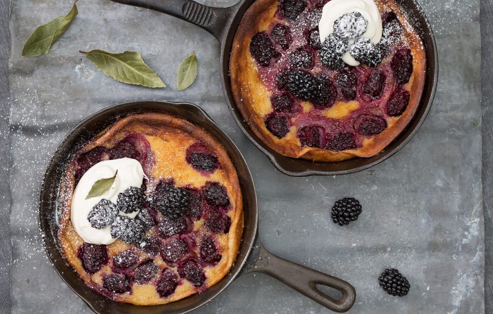Blackberry and Bay Clafoutis