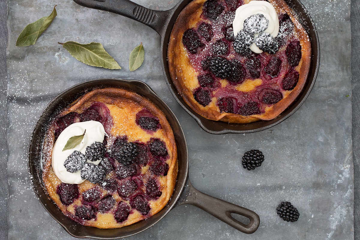 Blackberry And Bay Clafoutis