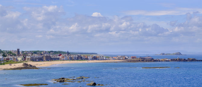 Coastal wildlife walk scenery, Berwick Scotland