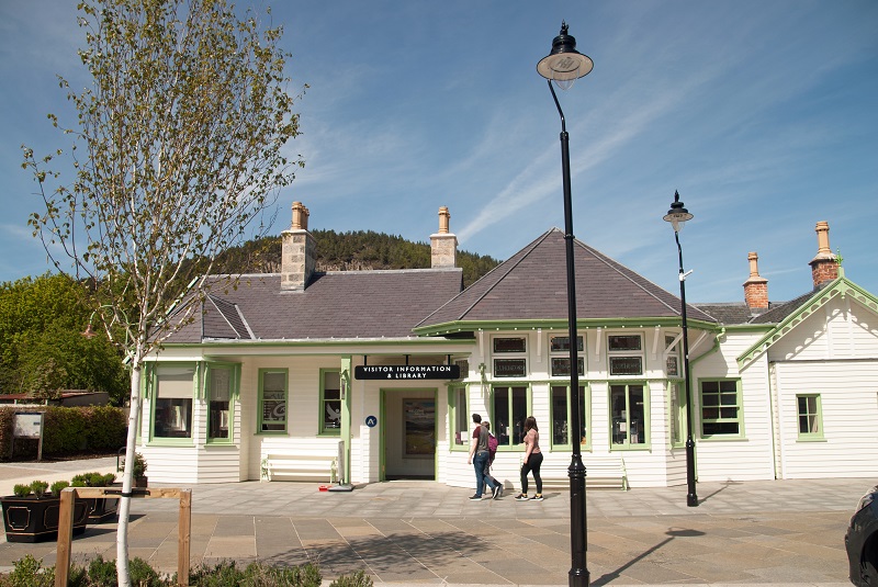 The restored old station.