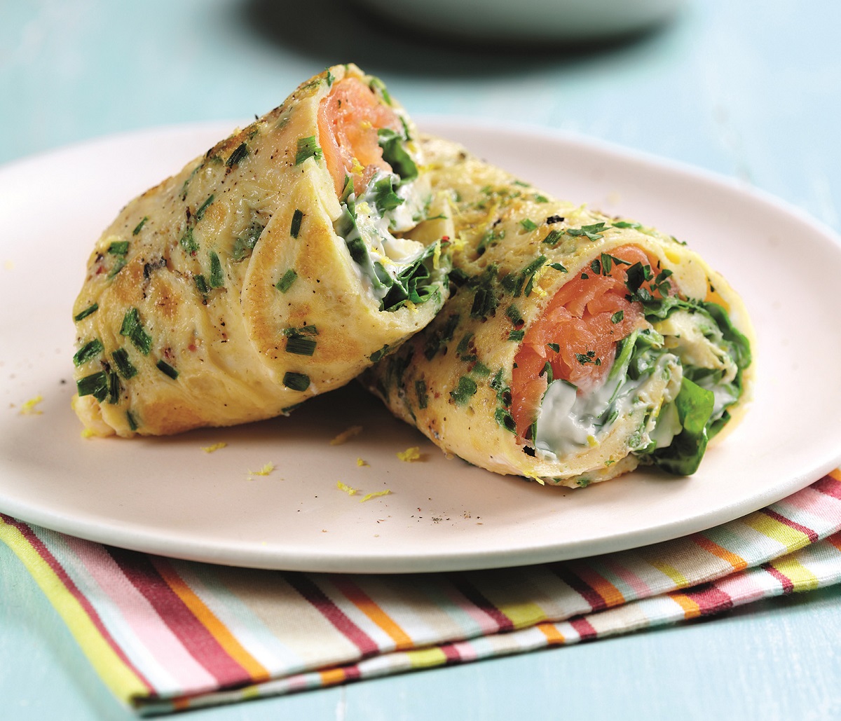 Salmon And Egg Breakfast Wrap - The People's Friend