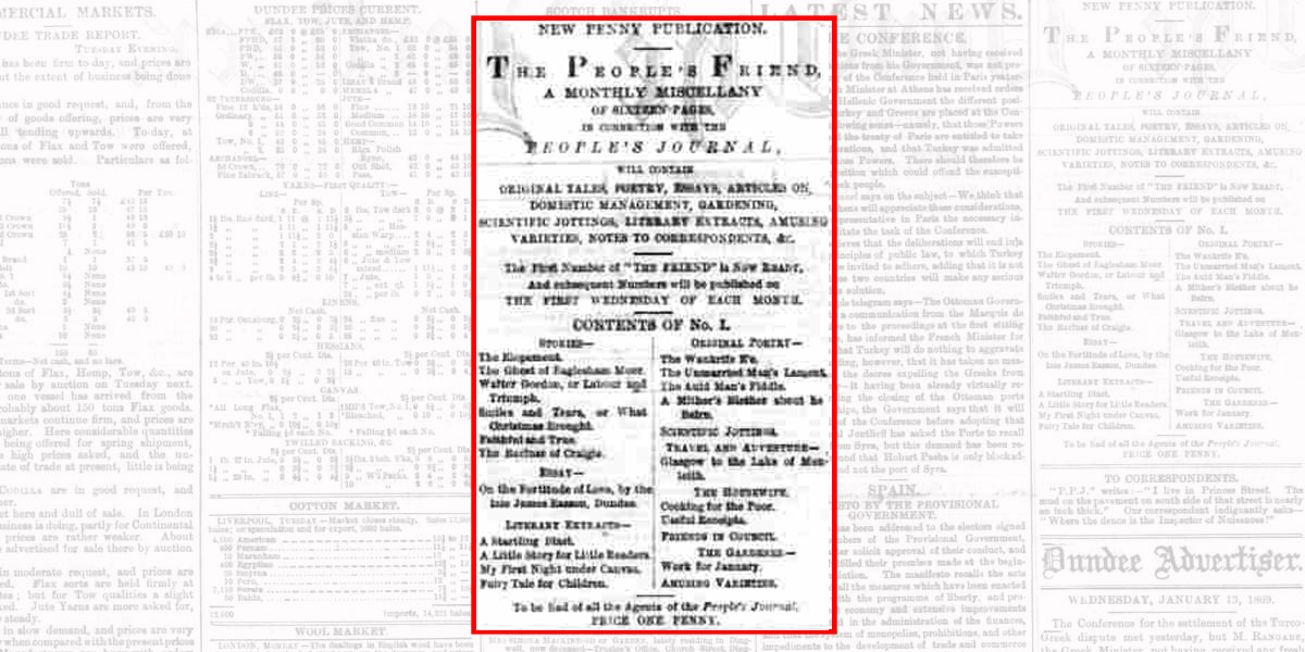 A New Penny Publication. . . 152 Years Later - The People's Friend - Vimarsana News