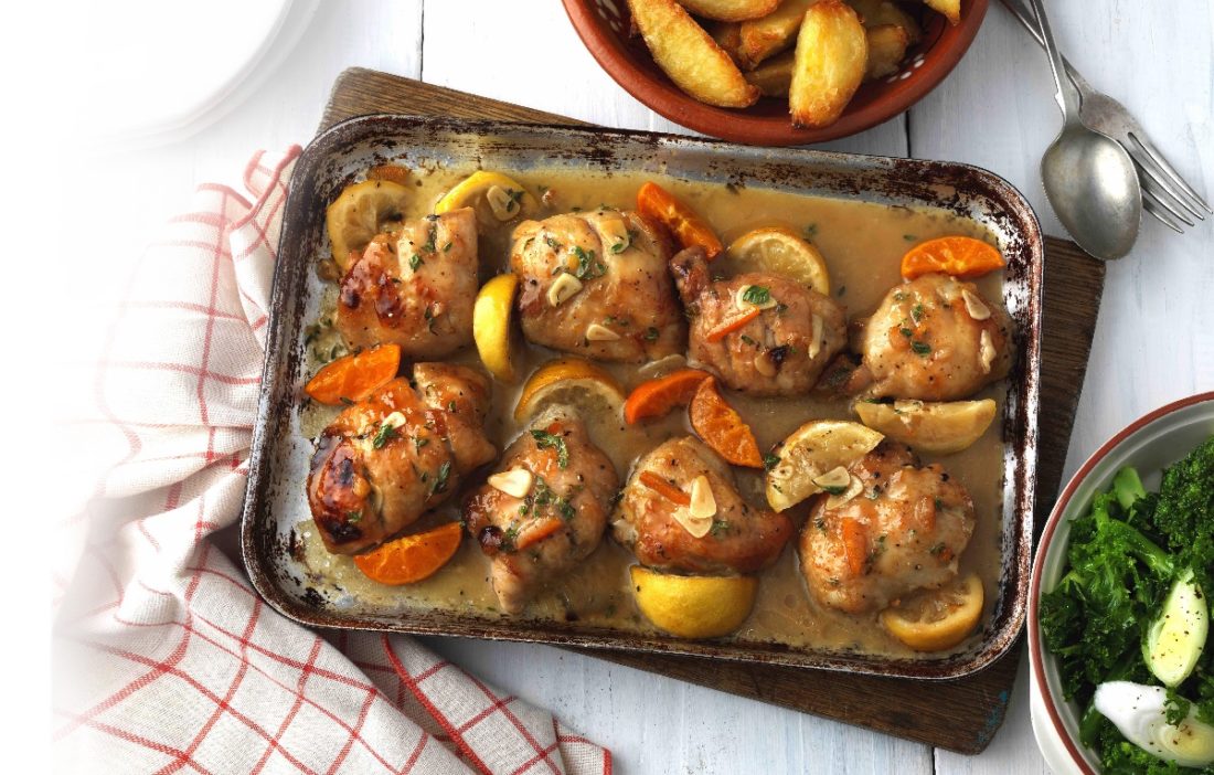 Chicken Traybake Recipe with Marmalade and Mustard