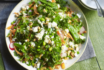 Picnic week pea and feta salad