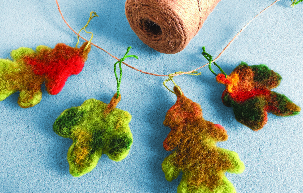 felted garland