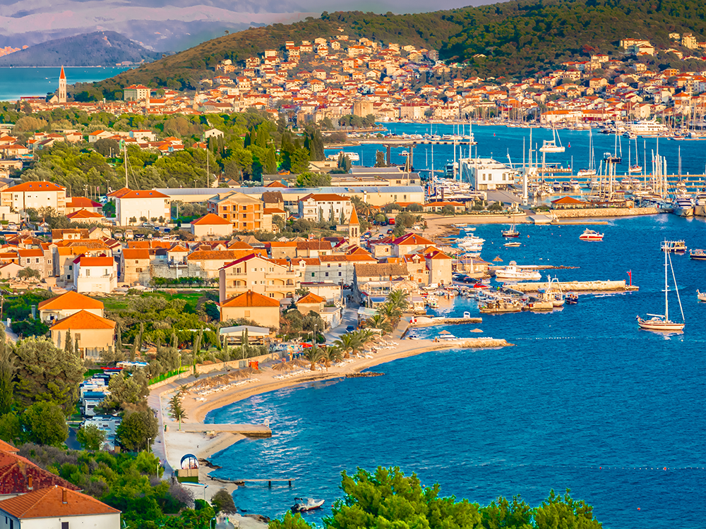 Anchor down in Split, Croatia