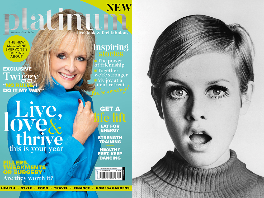 Twiggy in Platinum New Year issue exclusive sneak peak!