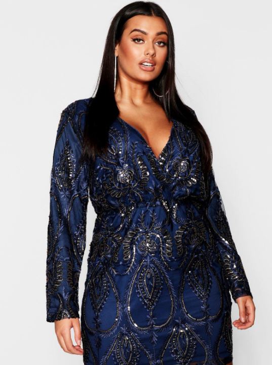 Dress, Boohoo, £50 (size 16-24)