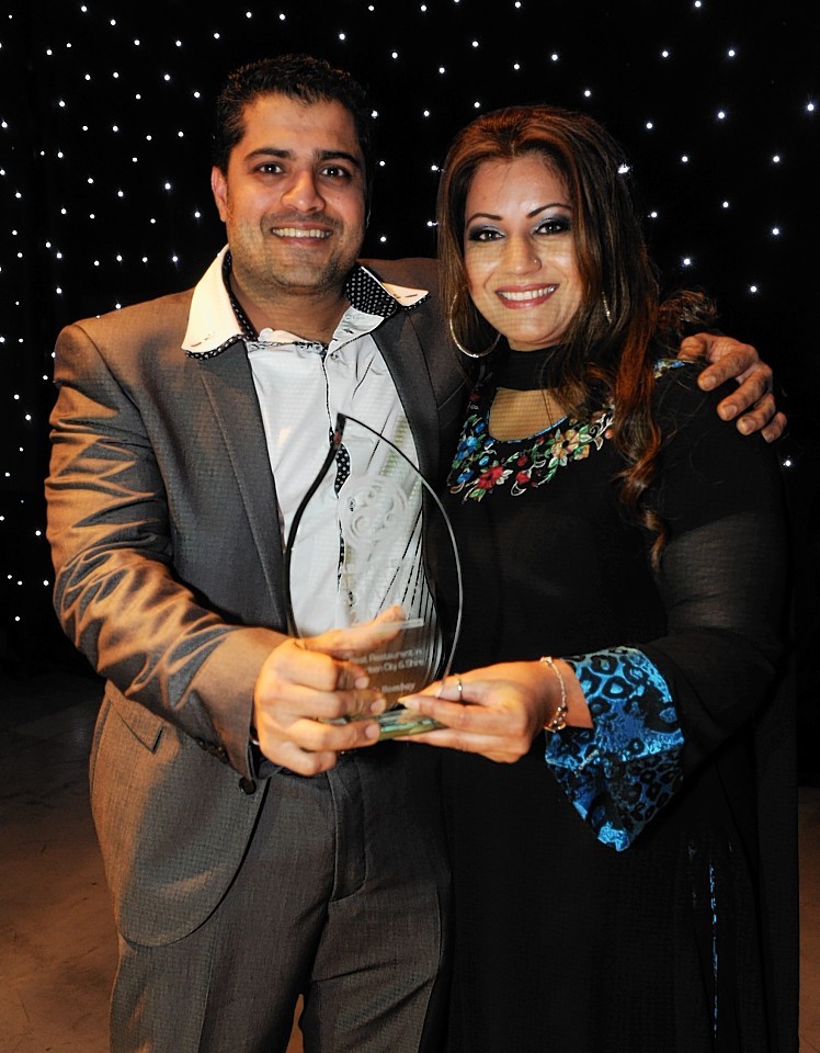 Khuram Shahzad and his wife Sidra Khuram from Cafe Bombay who won Best Overall Restaurant at the inaugural awards last year