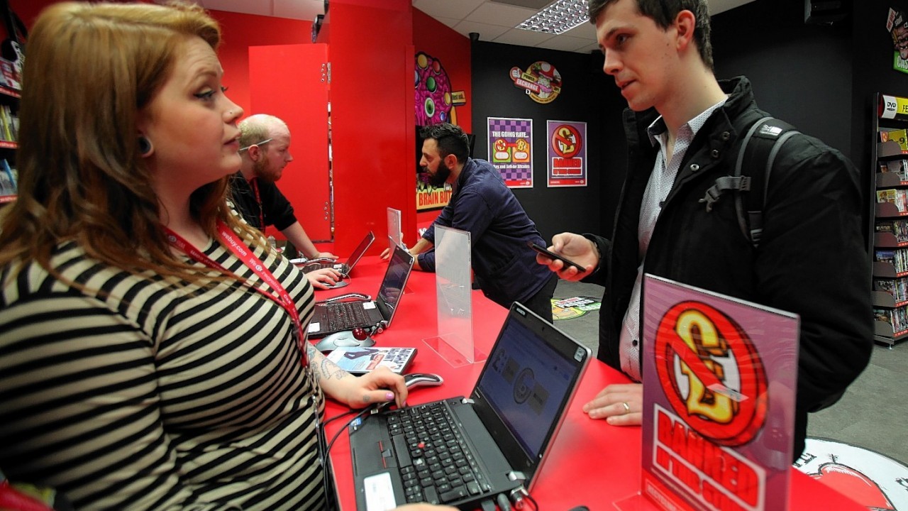 The CEX store on Sauchiehall Street in Glasgow that are the first retailer to trade exclusively in the virtural currency Bitcoin