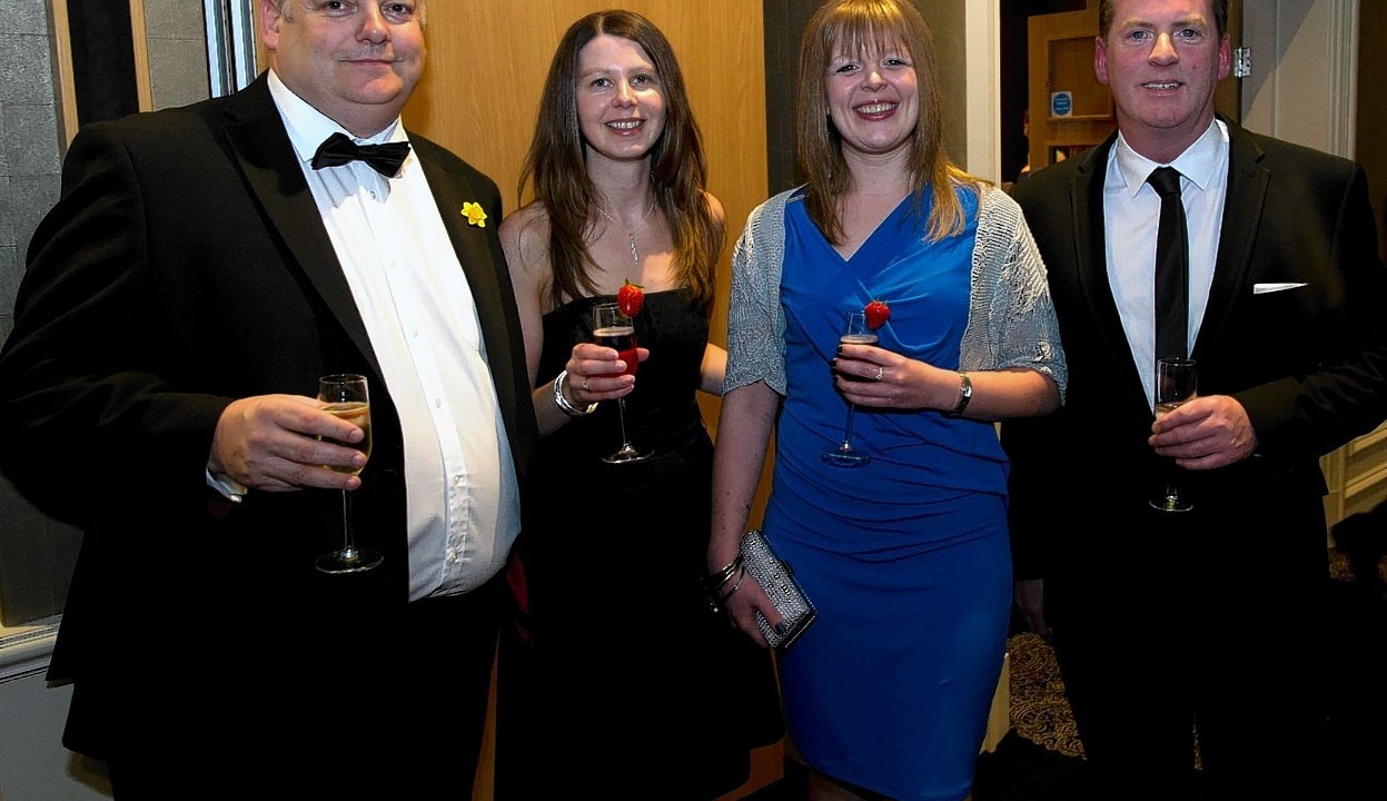 Les and Claire Kidger with Gillian Donaldson and Danny Gallacher.