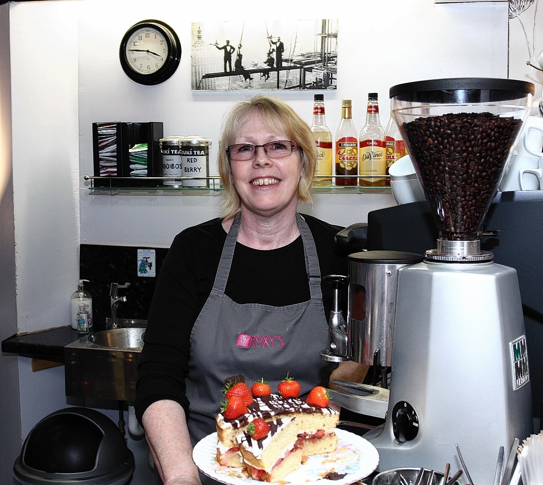 Donna MacCulloch proprietor of Roxies in Argyll Square, Oban one of the small businesses which will lose out if Costa Coffee get a grip