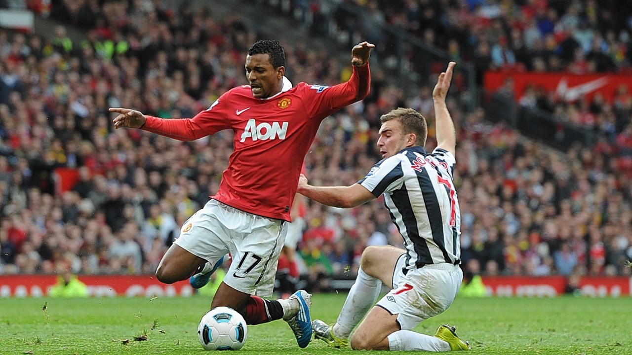 Manchester United's Luis Nani (left) being challenged by West Bromwich Albion's James Morrison, as the Beautiful Game is known for having produced some great stars over the years, but also some great actors.