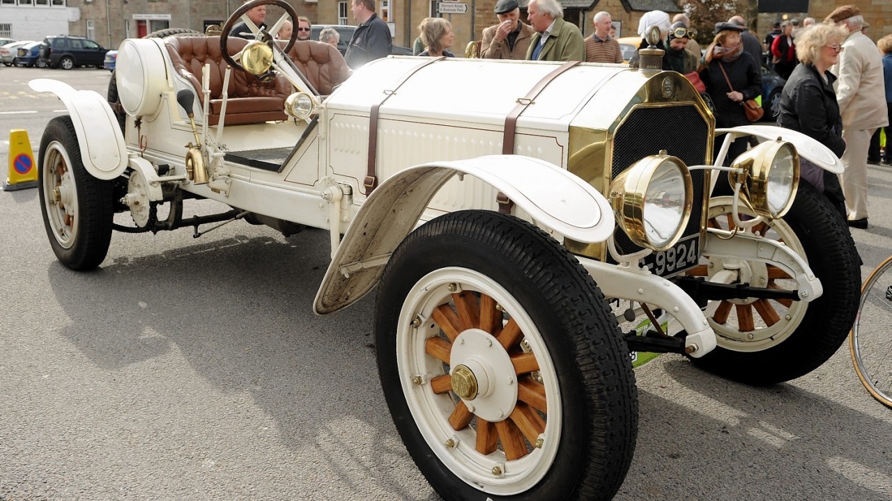 The 1917 La France Roadster belonging to John and Catherine Harrison creates a lot of interest.