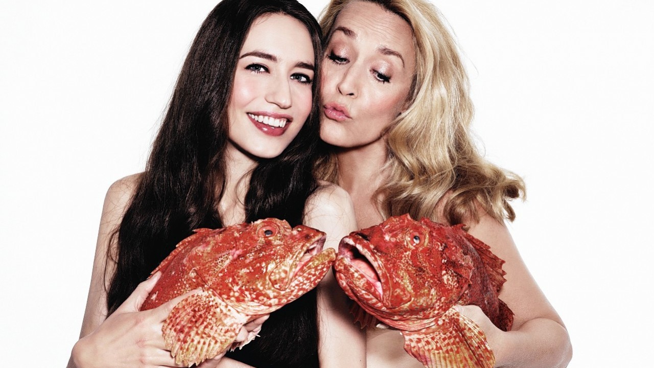 Jerry Hall and Lizzy Jagger posed for the campaign
