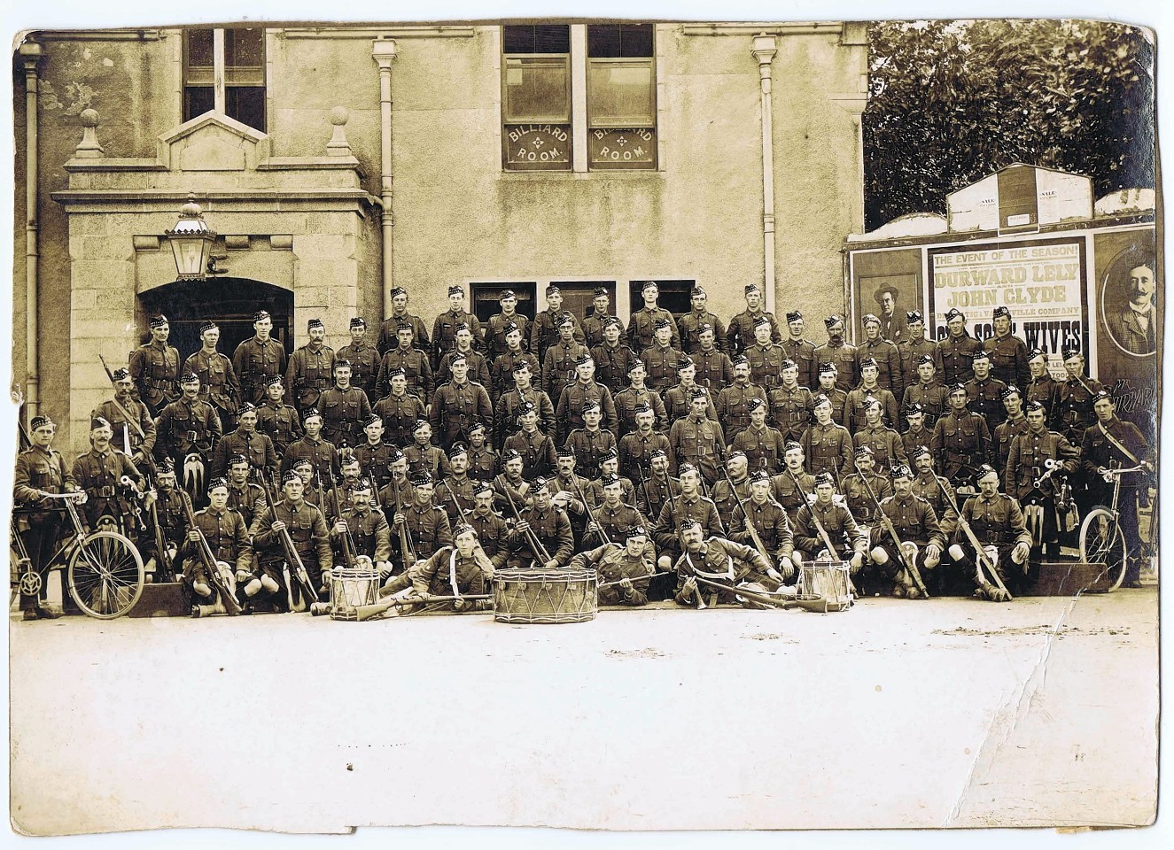 Soldiers who served in WWI with the 7th Battalion Gordon Highlanders. Photo courtesy of Gordon HIghlanders Museum