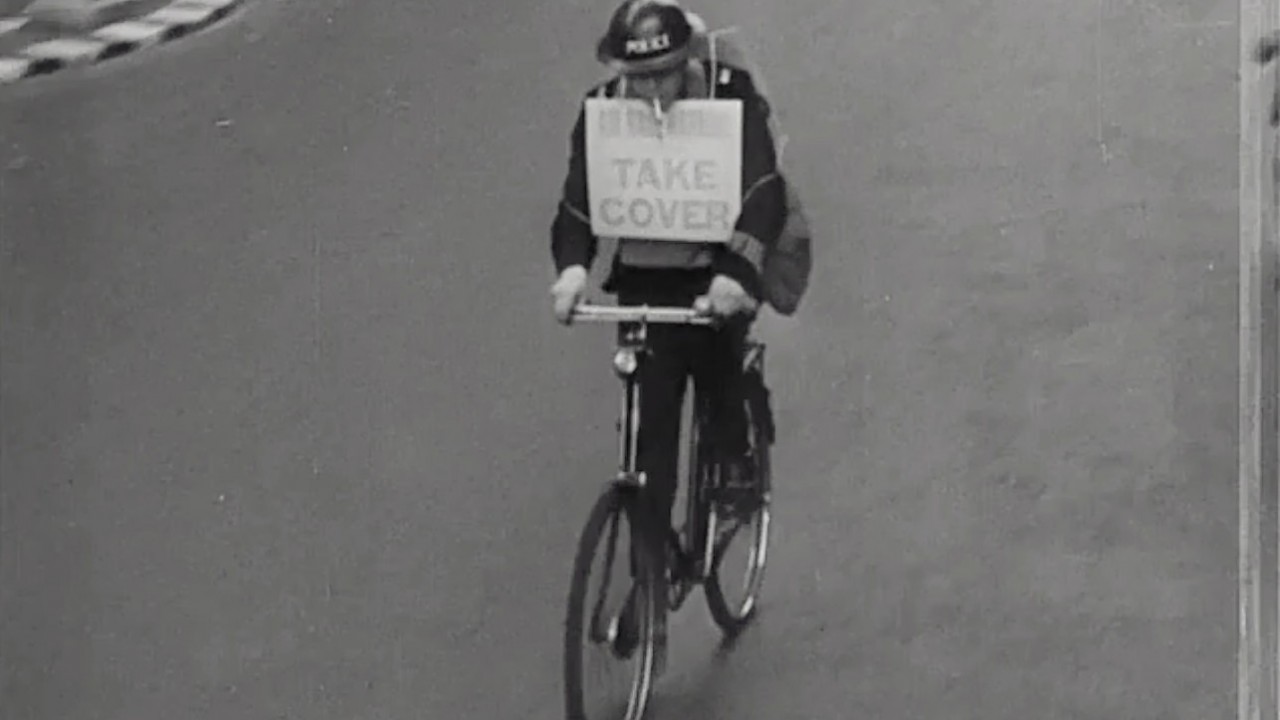 handout video still issued by the British Council taken from their film, War Comes to London (1940), one of the final remaining films in its archive Film Collection from the 1930s and 1940s to be released. The film shows how the capital is preparing for war.
