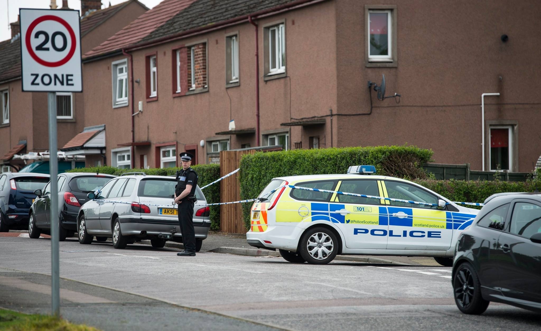 Police were called to a disturbance at an Aberdeen home last night