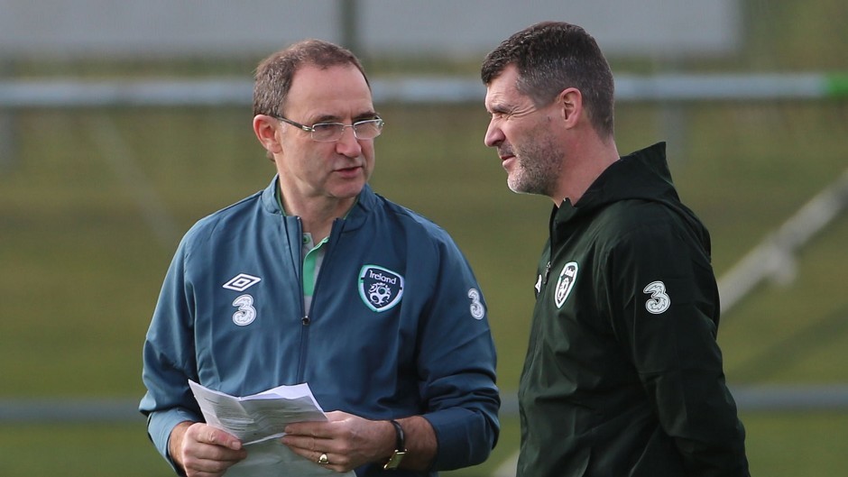 Republic of Ireland manager Martin O'Neill (left) will not stand in assistant Roy Keane's way if he is wanted by Celtic