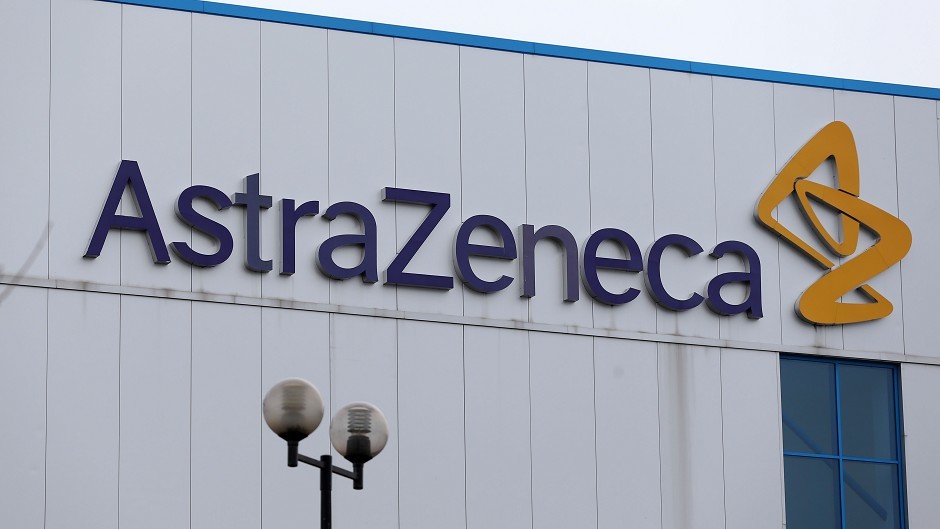 Shares in UK pharmaceuticals group  AstraZeneca have fallen by as much as 3%