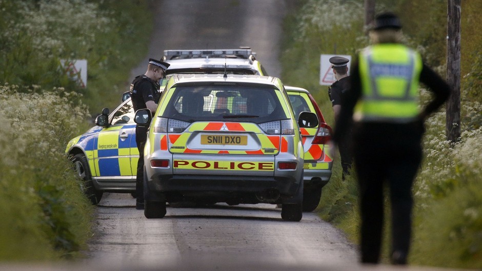 Emergency services attended the crash in Aberdeenshire