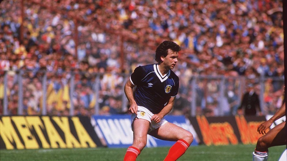 Davie Cooper on Scotland duty.