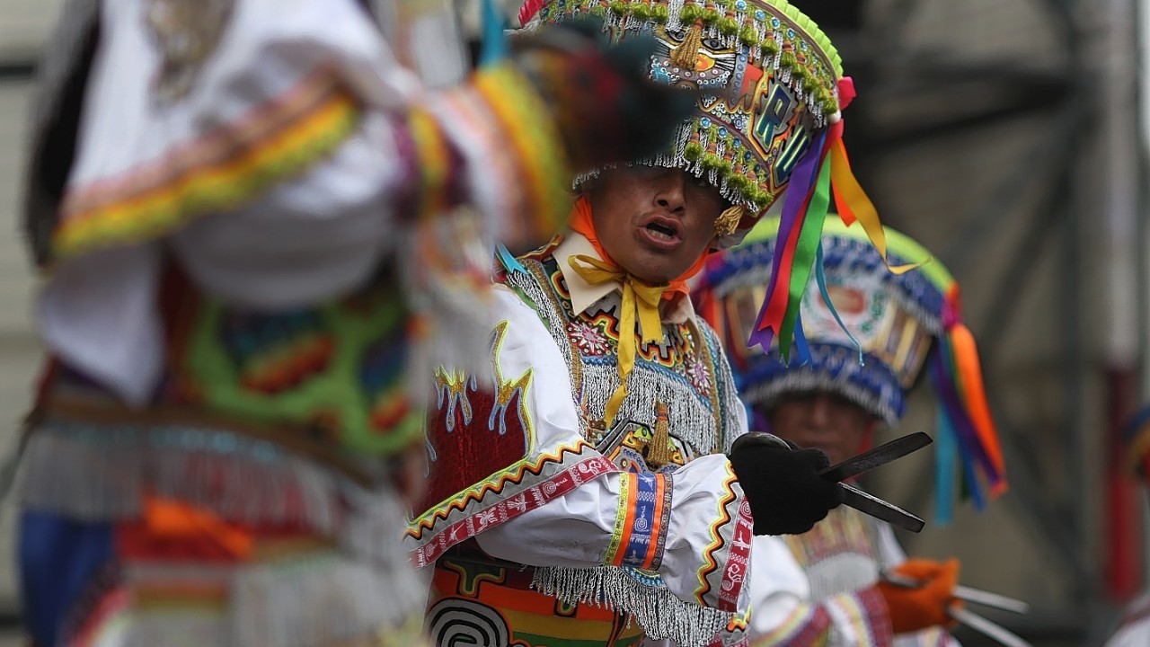 The scissors dance is performed by inhabitants of Quechua villages and communities in the south-central Andes of Peru, and now in urban settings. This competitive ritual dance is performed during dry months coinciding with the main phases of the agricultural calendar.