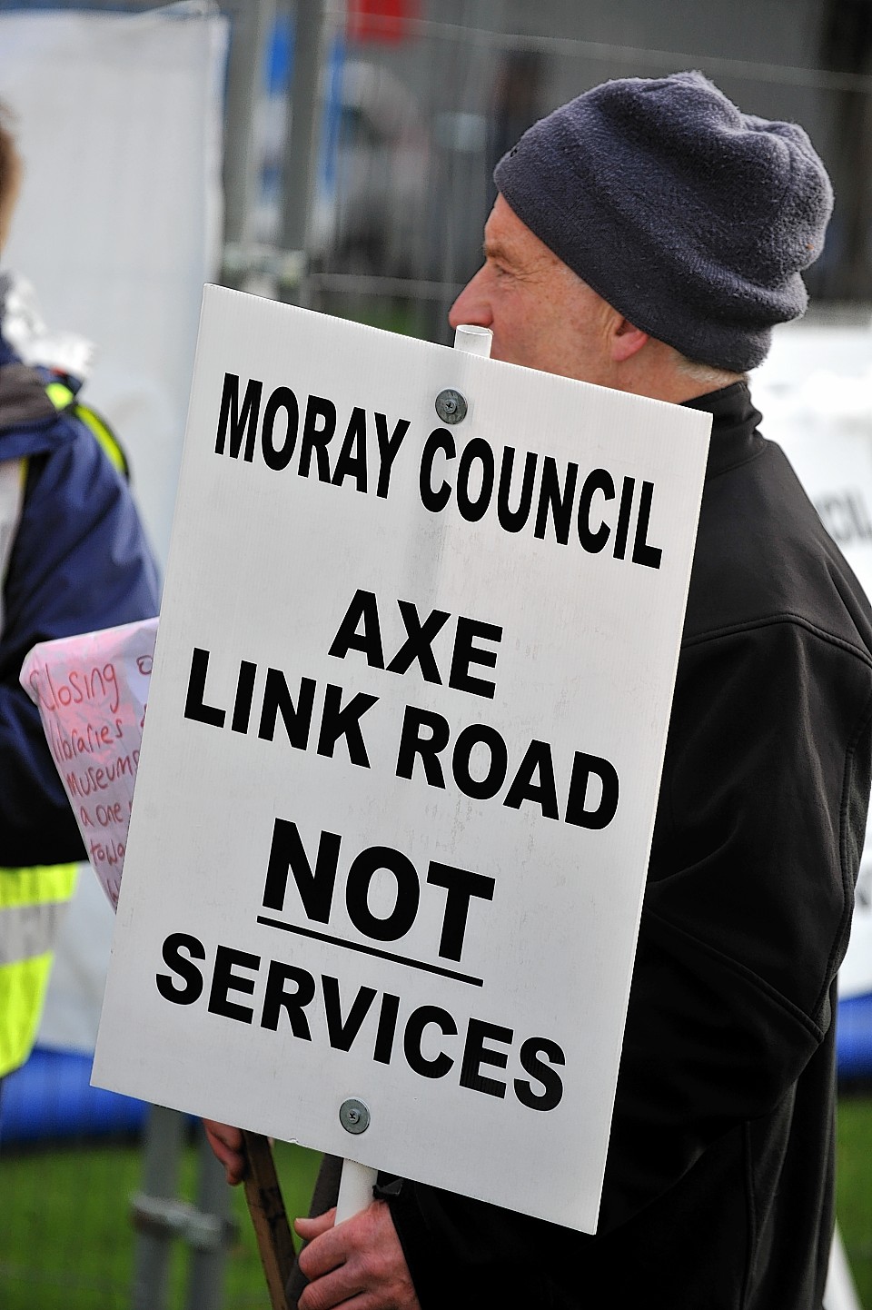 Elgin link road protest
