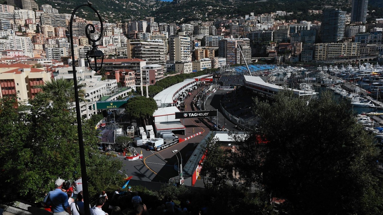 A general view over the Circuit de Monaco, Monte Carlo, Monaco