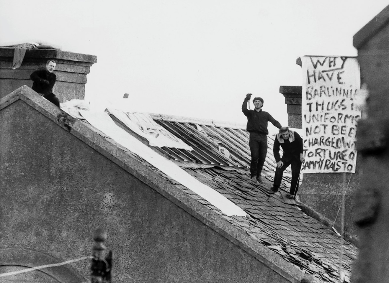 HMP Peterhead came to the national attention during riots in 1987 when prisoners took prison guards hostage on the roof with Margaret Thatcher deploying the SAS to regain control. 