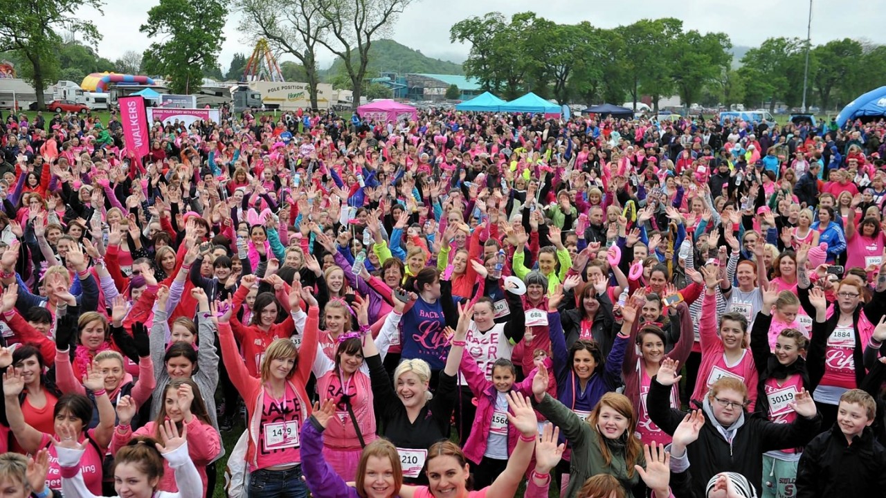 Race For Life at the Bught Park, Inverness.