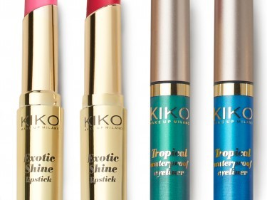 Kiko Life in Rio Exotic Shine Lipsticks + Tropical Waterproof Eyeliners