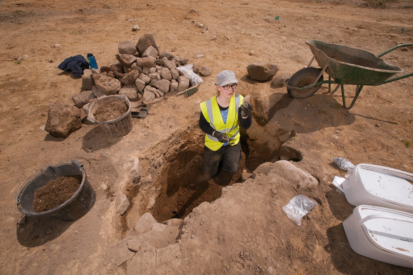 Archaeological dig at the Dyce park and ride