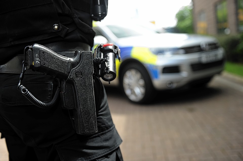 Armed officers have caused alarm in Inverness city centre