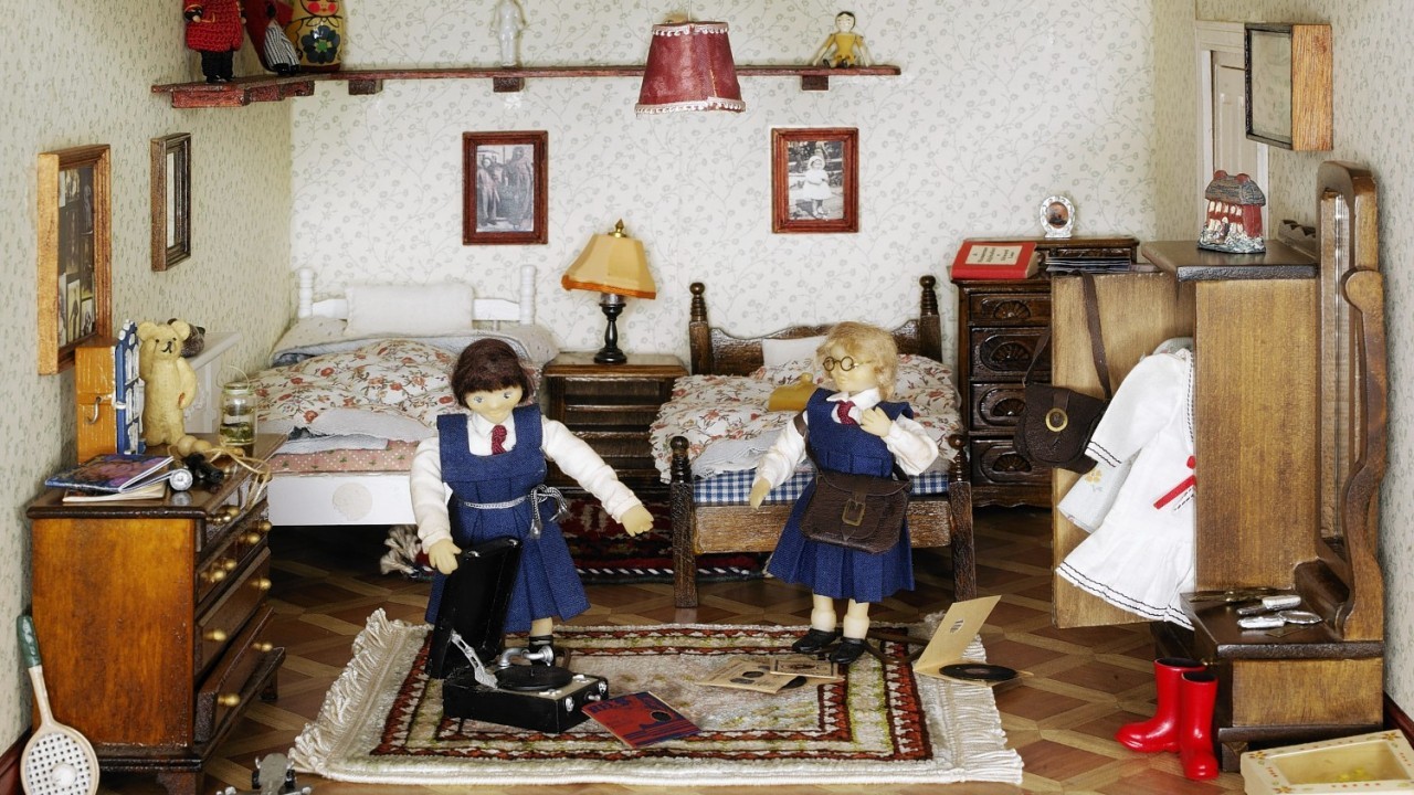 Undated handout photo issued by the Victoria and Albert Musuem of a dolls' house in the style of the 1940s, which was made in England by Roma Hopkinson, in the late 1980s to late 1990s.