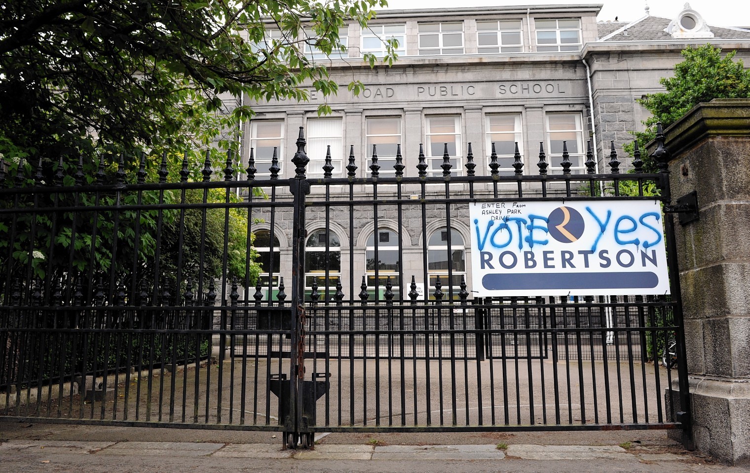 Vandalism on Ashley Road Primary School