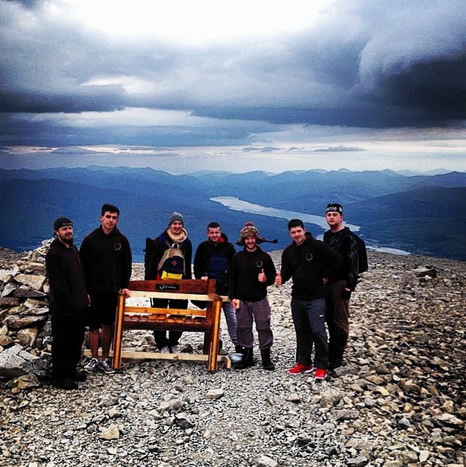 The bench on top of Ben Nevis