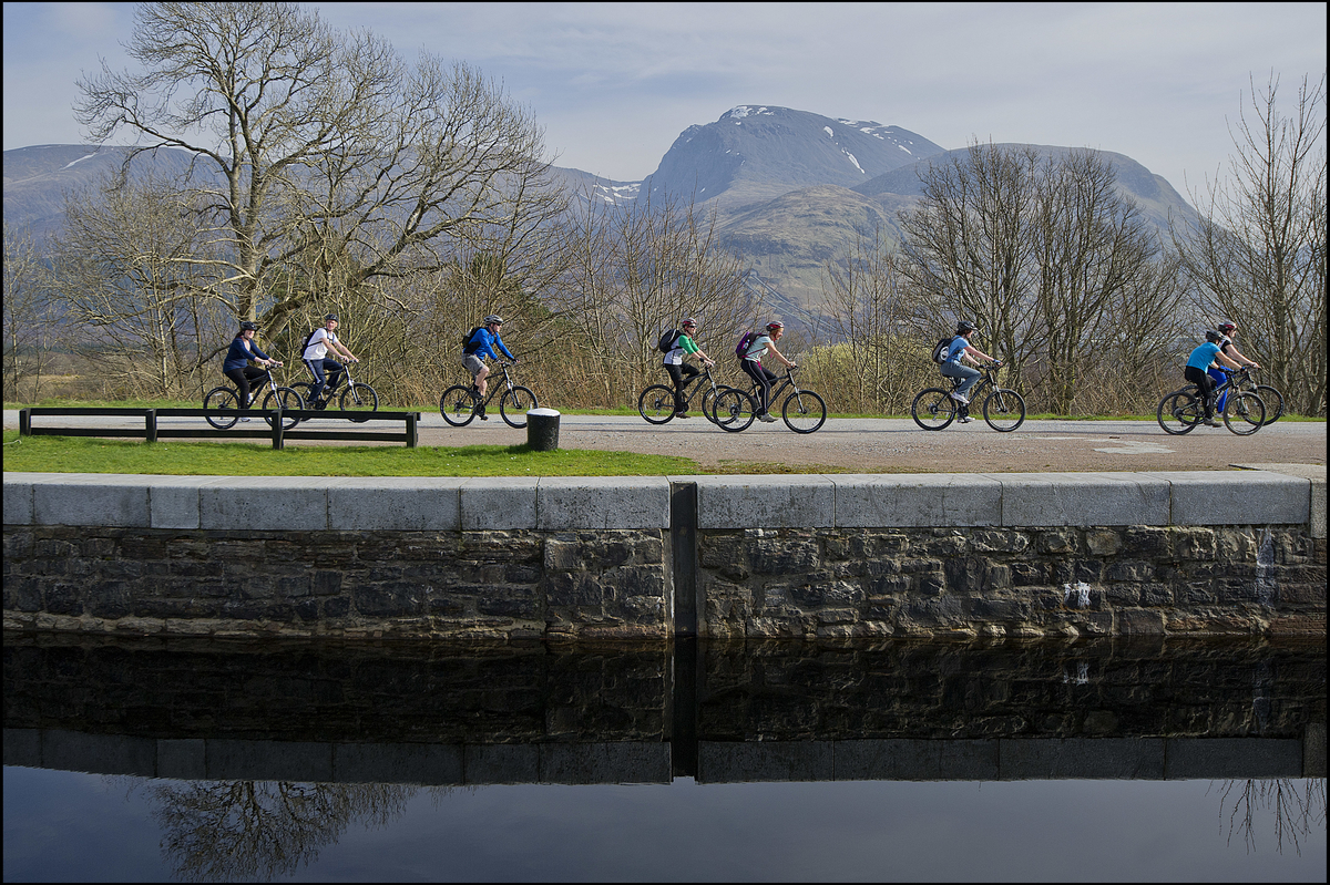 Several sections of towpath along the Caledonian Canal have been upgraded