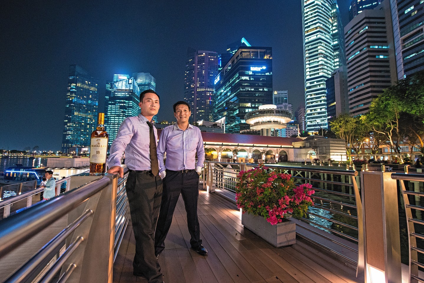 Jeremy Ong. left, and Jeffrey Loo from Edrington’s new Singapore team