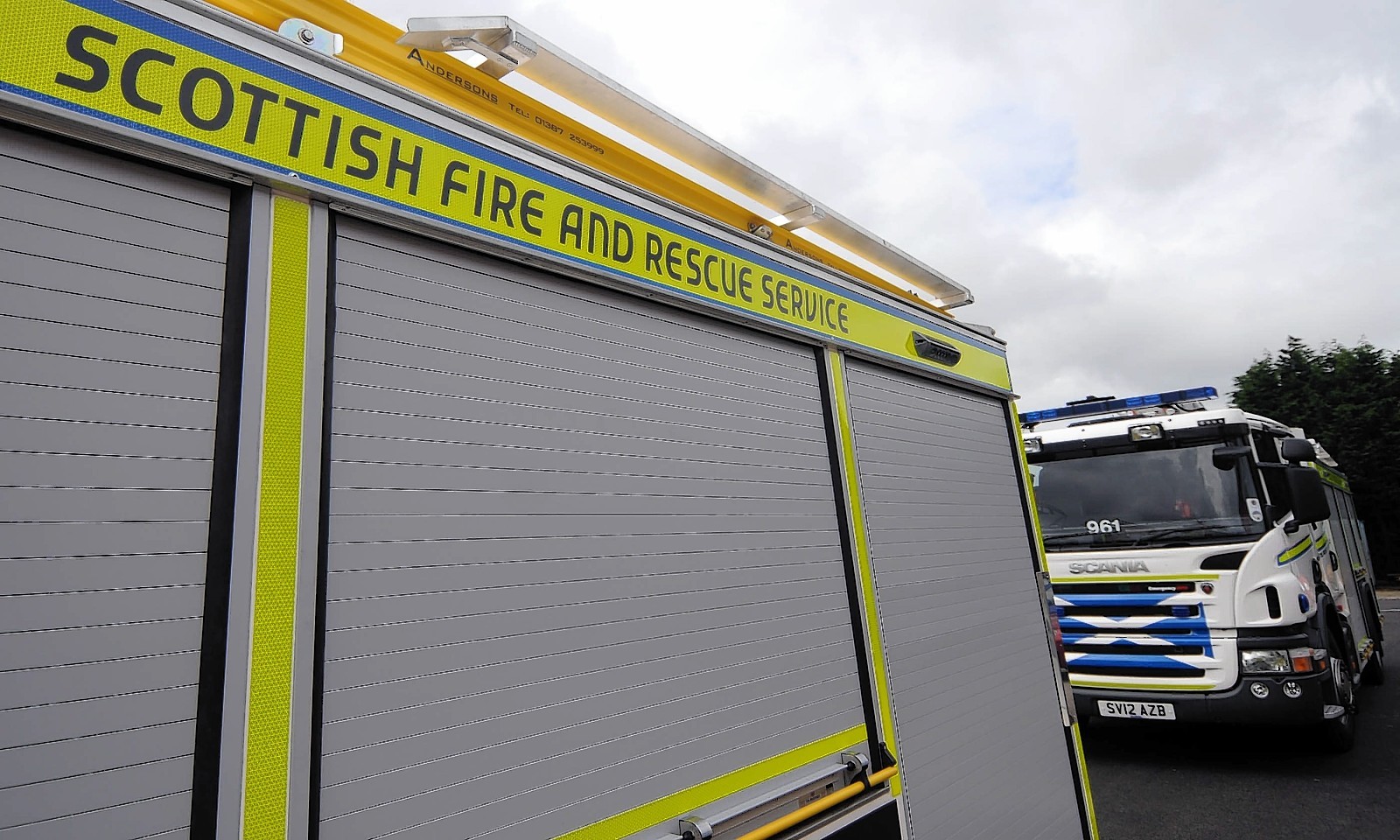 Six fire engines are battling the blaze in Fraserburgh