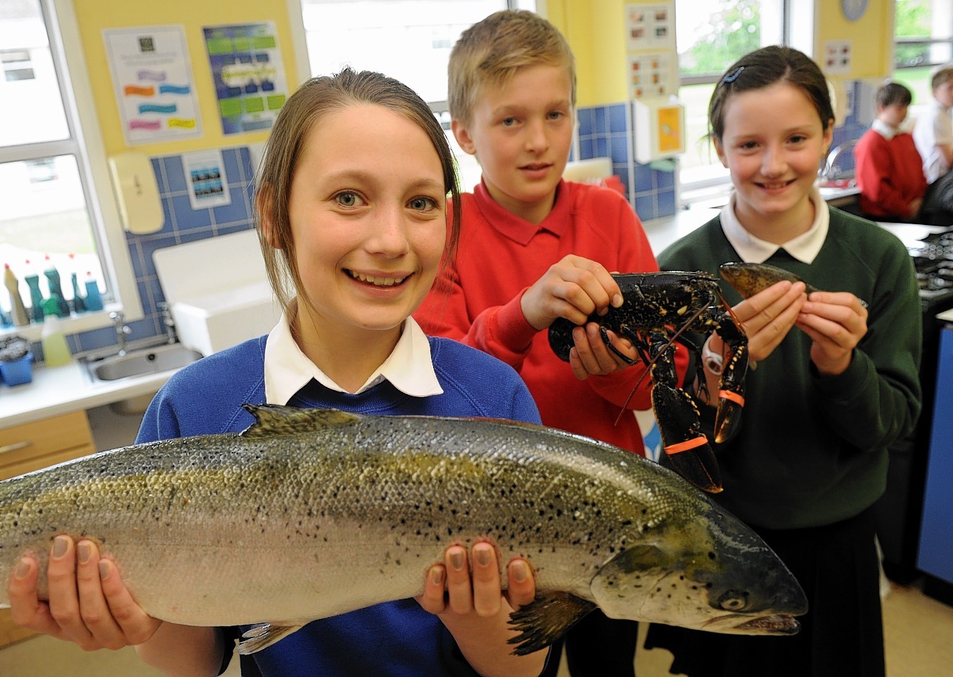 Pupils at Milne High get to grip with seafood
