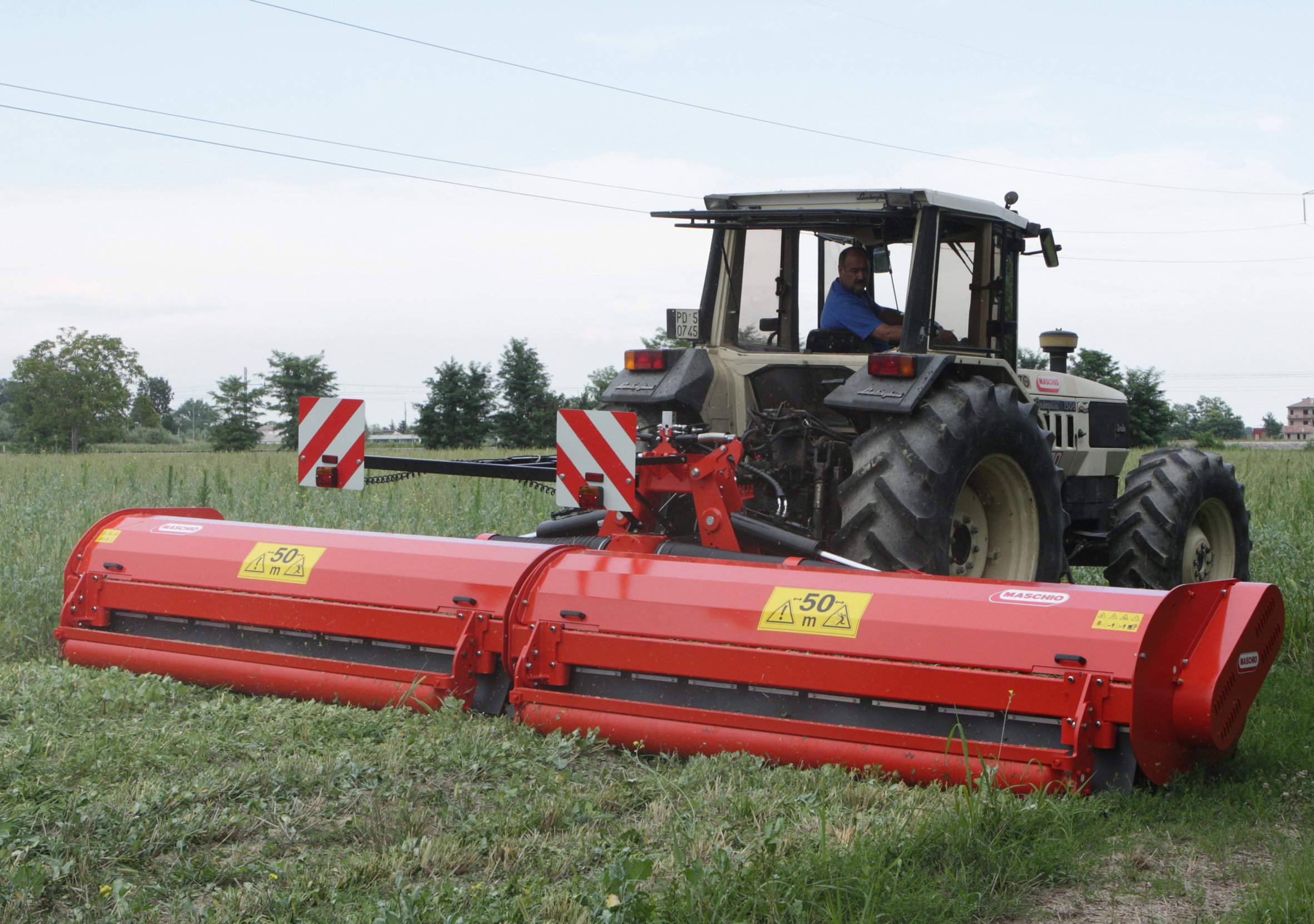 Maschio's new Gemella flail mower in action